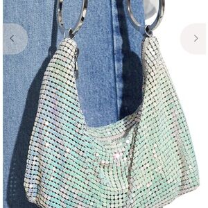 Simon Miller Iridescent Silver Shoulder Bag